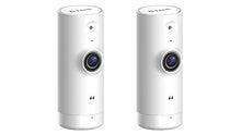 D-Link WiFi Security Camera HD, Mini Indoor, 2-Pack, Cloud Recording, Motion Detection and Night Vision, Works with ALEXA (DCS-8000LH/2PK-US)