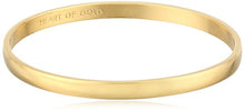 kate spade new york Idiom Collection "Heart of Gold" Bangle Bracelet, 7.75"