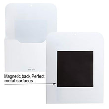 2 Pack Magnetic File Holder - Paper Holder, Pocket Organizer,Hanging Wall File Organizer Office Supplies Storage, Magazine Mail Organizer Case for Notebooks,Planners,Letter (2 Pack)