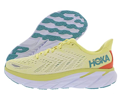 HOKA ONE ONE Clifton 8 Womens Shoes Size 9.5, Color: Yellow Pear/Sweet Corn