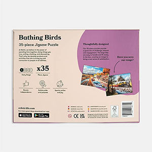 Relish - Dementia Jigsaw Puzzles for Adults, 35 Piece Bathing Birds Puzzle - Activities & Gifts for Seniors with Alzheimer's