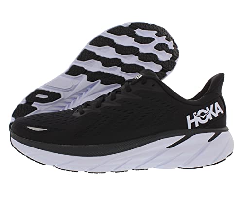 HOKA ONE ONE Clifton 8 Mens Shoes Size 11, Color: Black/White