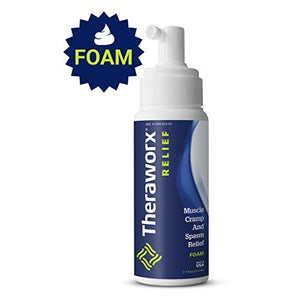 Theraworx Relief Fast-Acting FOAM for Leg Cramps, Foot Cramps and Muscle Soreness