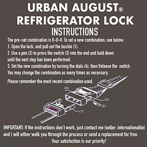 Urban August Multi-functional French-door Refrigerator and Cabinet Lock (Long)