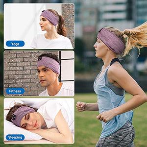 Sleep Headphones Wireless, Perytong Bluetooth Sports Headband Headphones with Ultra-Thin HD Stereo Speakers Perfect for Sleeping,Workout,Jogging,Yoga,Insomnia, Air Travel, Meditation