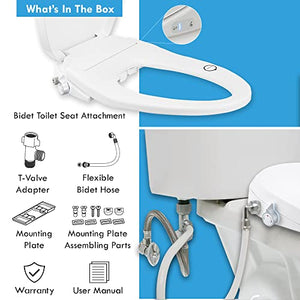 BUTT BUDDY Suite - Smart Bidet Toilet Seat Attachment & Fresh Water Sprayer (Cool & Warm Temperature Control | Dual-Nozzle Cleaning, Adjustable Pressure | Easy Setup, Universal Fit)