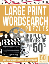Large Print Wordsearches Puzzles Popular Movies of the 50s: Giant Print Word Searches for Adults & Seniors
