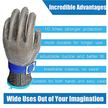 Schwer Level 9 Cut Resistant Glove Stainless Steel Mesh Metal Wire Glove Durable Rustproof Reliable Cutting Glove Latest Material