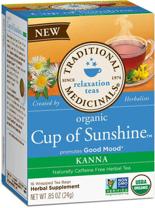 Traditional Medicinals, Tea Cup Of Sunshine Kanna Organic, 16 Count
